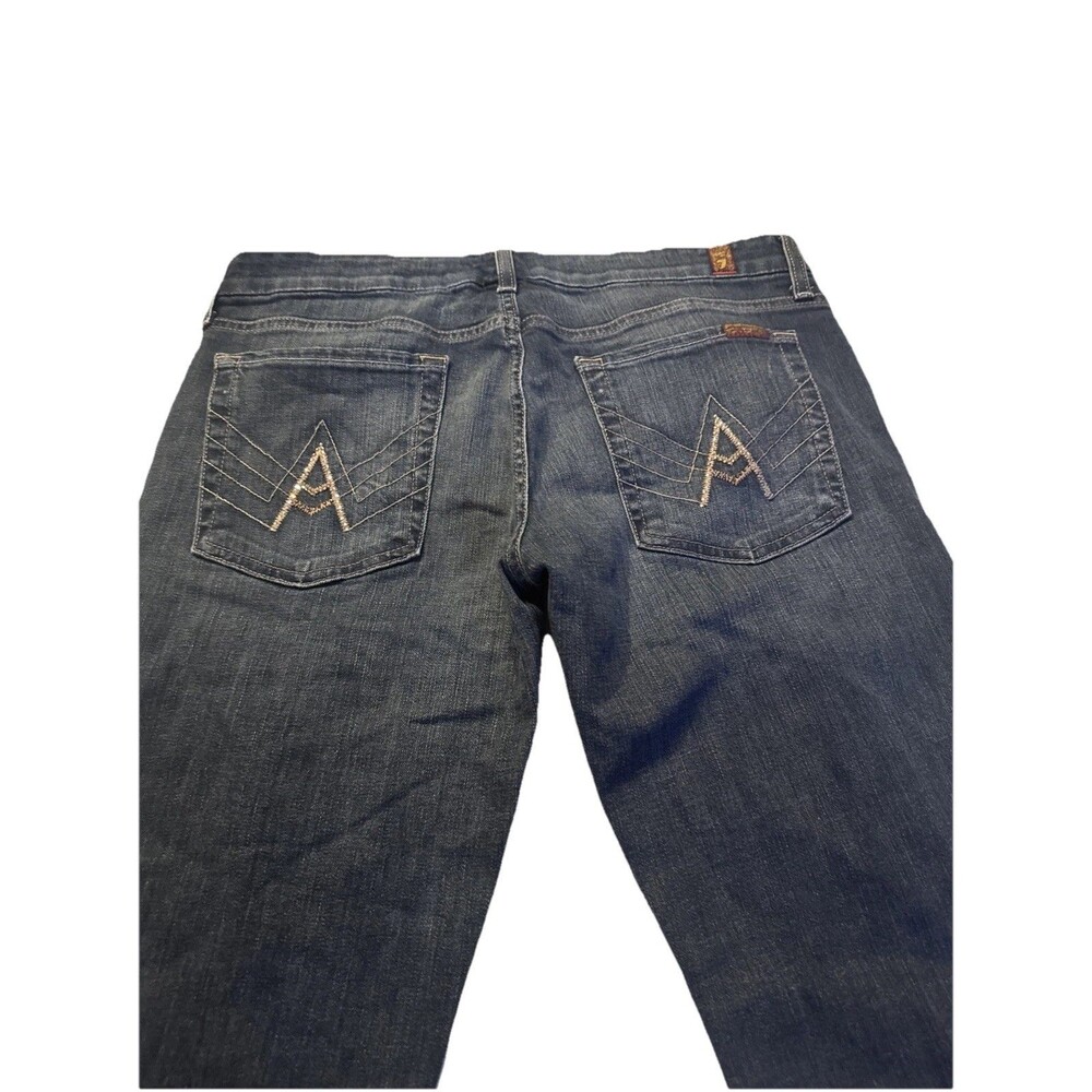 7 FOR ALL MANKIND Women jeans A Pocket Stretch Flare Mid Rise sz 31